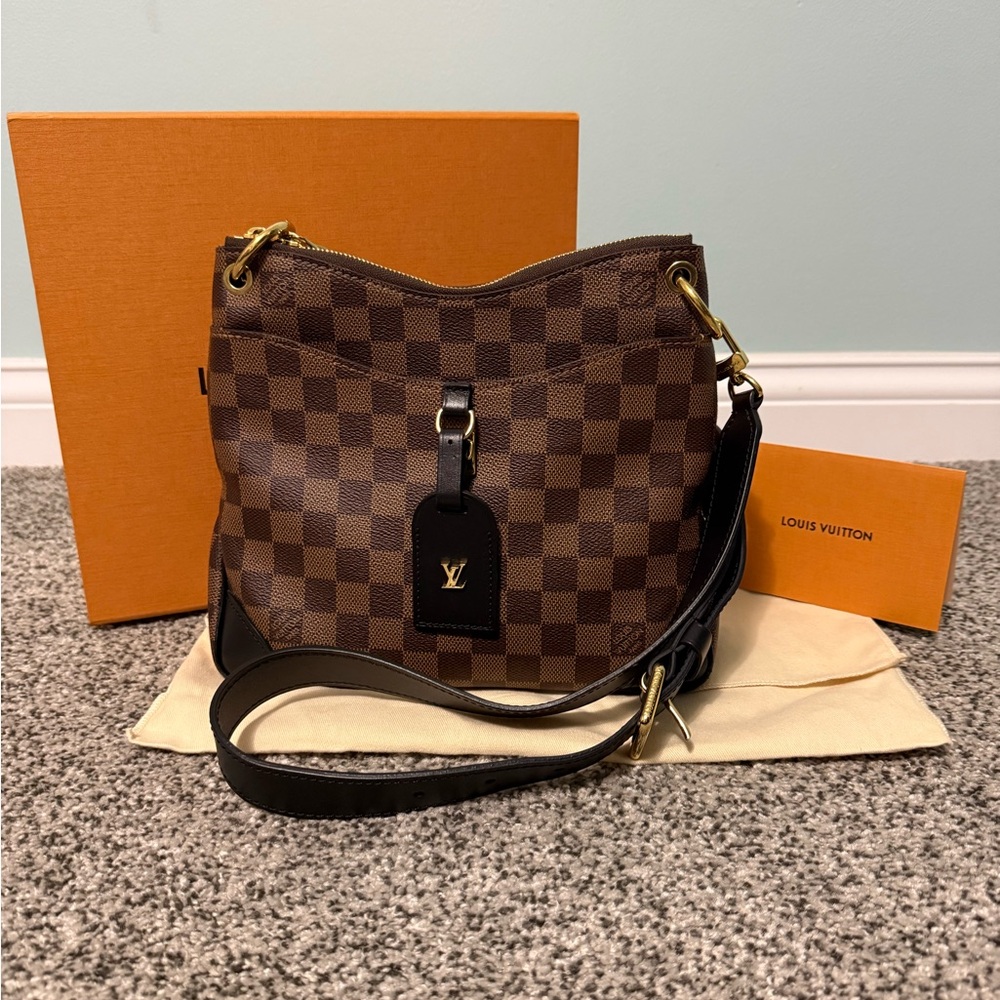 Louis Vuitton DISCONTINUED NM PM Odeon Damier Ebene Noir shoulder/crossbody Bag